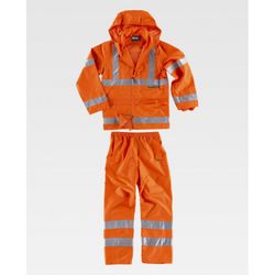 TRAJE DE AGUA IMPERMEABLEREF.S2010 NARANJA T-S