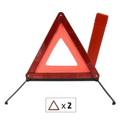 TRIANGULO DE EMERGENCIA YD-7 DOBLE (2 UNIDAD - 1 ESTUCHE)