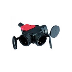 TRIPLE ADAPTADOR GOMA REFOR.16A-250V