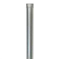 TUBO LISO GALVANIZ 1 M. RIZADO.D.150 MM