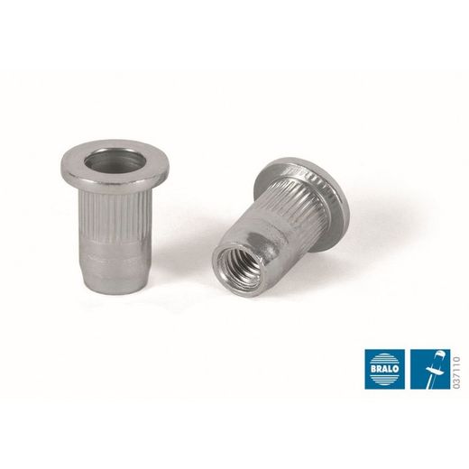 TUERCA M-5 RANURADA ANCHA ACERO A3K 0.5-E-3.0 (100U)