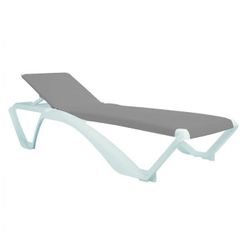TUMBONA ACQUA 73X190X35 BLANCA/ARENA
