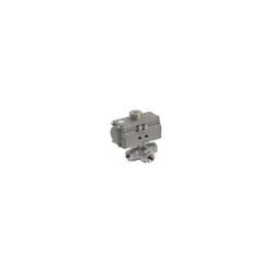 VALVULA ESFERA 2 PCS. ROSCA A-316 1/4" - ACTUADORES NEUMATICOS SIMPLE EFECTO