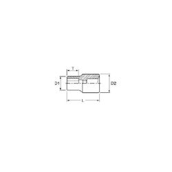 VASO 1/4" 7MM M140507-C
