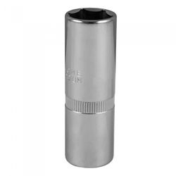VASO DE BUJIA HEX. DE 21MM - CROMADO