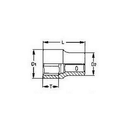 VASO EXTRACTOR HEXAGONAL 3/8" ST38122 11/16"