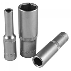 VASO HEX. DE 50MM LARGO, 1/4" DE 4MM