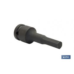 VASO IMPACTO 1/2" HEXAG. MACHO 4MM