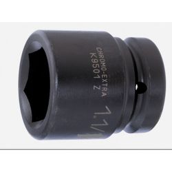 VASO IMPACTO CON CUADRADILLO 1º CON PERFIL HEXAGONAL 1-1/8" Y ACABADO