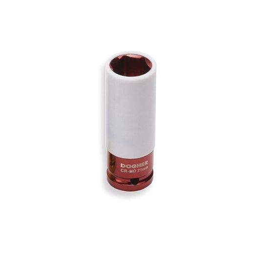 VASO IMPACTO HEXAGONAL 1/2 ROJO 21MM