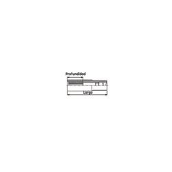 VASO LARGO 1/2" HEX 17MM M1206176-C
