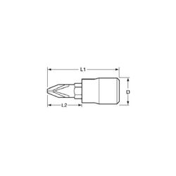 VASO PUNTA PH2 1/4" M141302-C