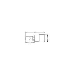 VASO PUNTA PLANA 1/4" 5,5 M1414055-C