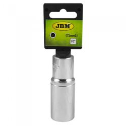 VASO XZN 1/2" 75MM LARGO 22MM CROMADO