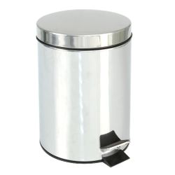 Velta home 20590 | cubo de acero inoxidable con pedal bako | ø20 x 27 cm | acero inoxidable | satinado