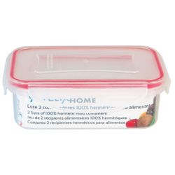 Velta home 21340 | lote 2 contenedores herméticos para alimentos 1 | 0,24 - 0,5 l | polipropileno