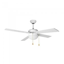 VENT-TECHO BLANCO C/LUZ 4 ASPAS 107CM.