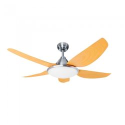 VENT-TECHO DC CROM/MAD LED 5ASPAS132CM.