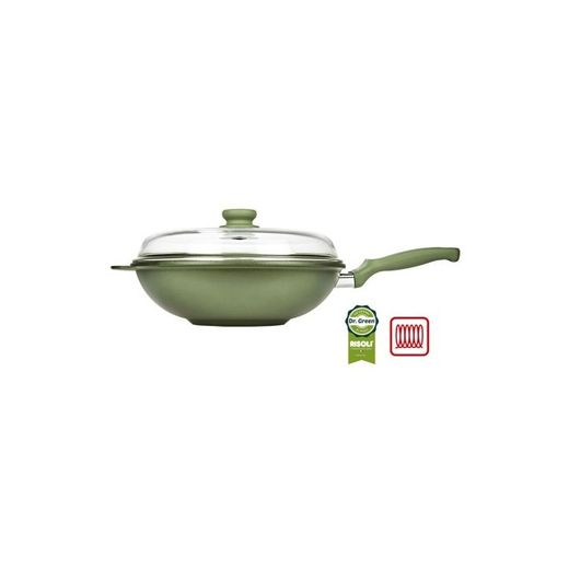 WOK C/TAPA DR.GREEN 32 3L RISOLI 00081DRIN/32