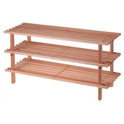 ZAPATERO MADERA 3 ALTURAS 77X26X40 CM.