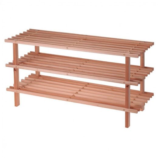 ZAPATERO MADERA 3 ALTURAS 77X26X40 CM.