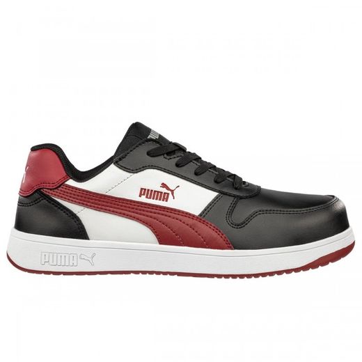 ZAPATO FRONTCOURT. BLK/WHT/RED LOW. S3L TALLA 42