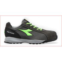 *ZAPATO GLOVE MDS TEXT LOW S1P HRO SRC COAL/GREEN FLUO T-43