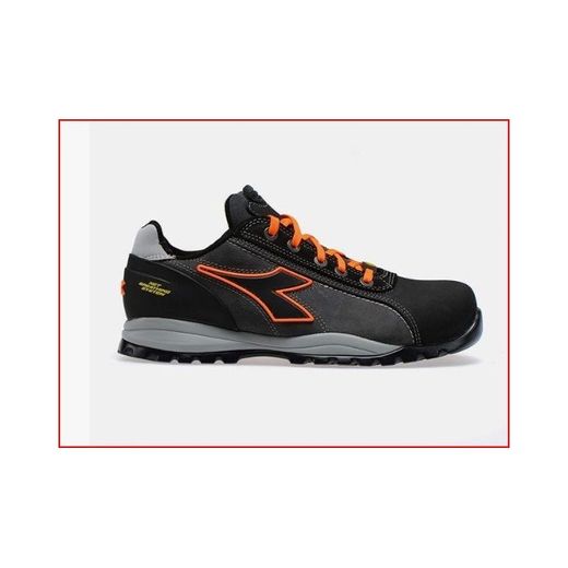 *ZAPATO GLOVE NET LOW PRO S3 HRO SRA ESD ASPHALT/ORANGE FLUO T-44