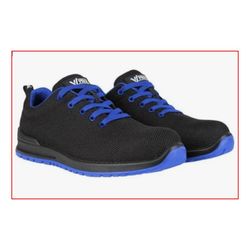 ZAPATO S1P ESD SRC METAL FREE NEGRO/CELESTE T-44