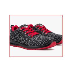 ZAPATO S1P SRC LIBRE DE METAL NEGRO/ROJO T-36