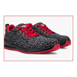 ZAPATO S1P SRC LIBRE DE METAL NEGRO/ROJO T-44